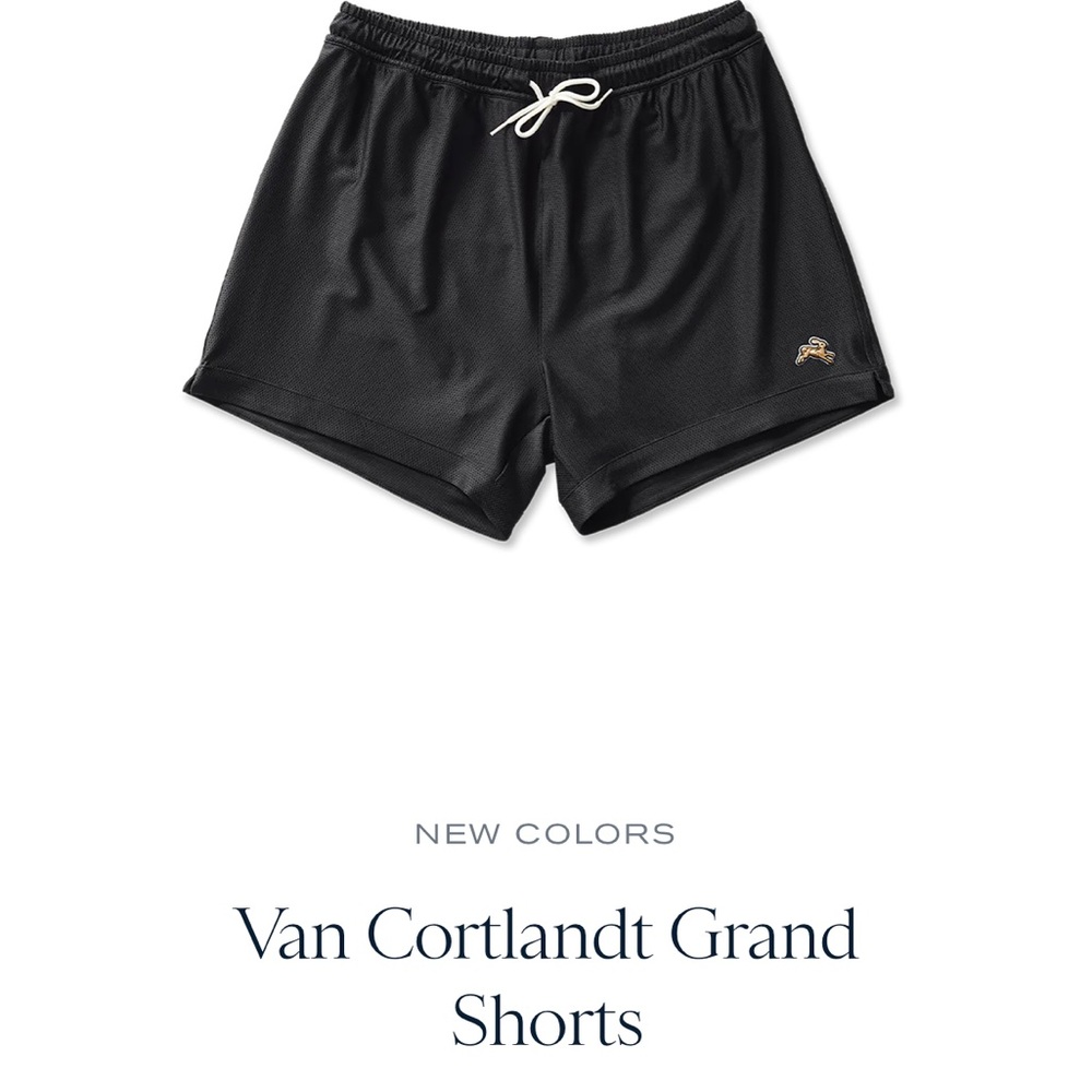 Tracksmith Grand Van Cortland Shorts (Men’s Large, Black) EUC